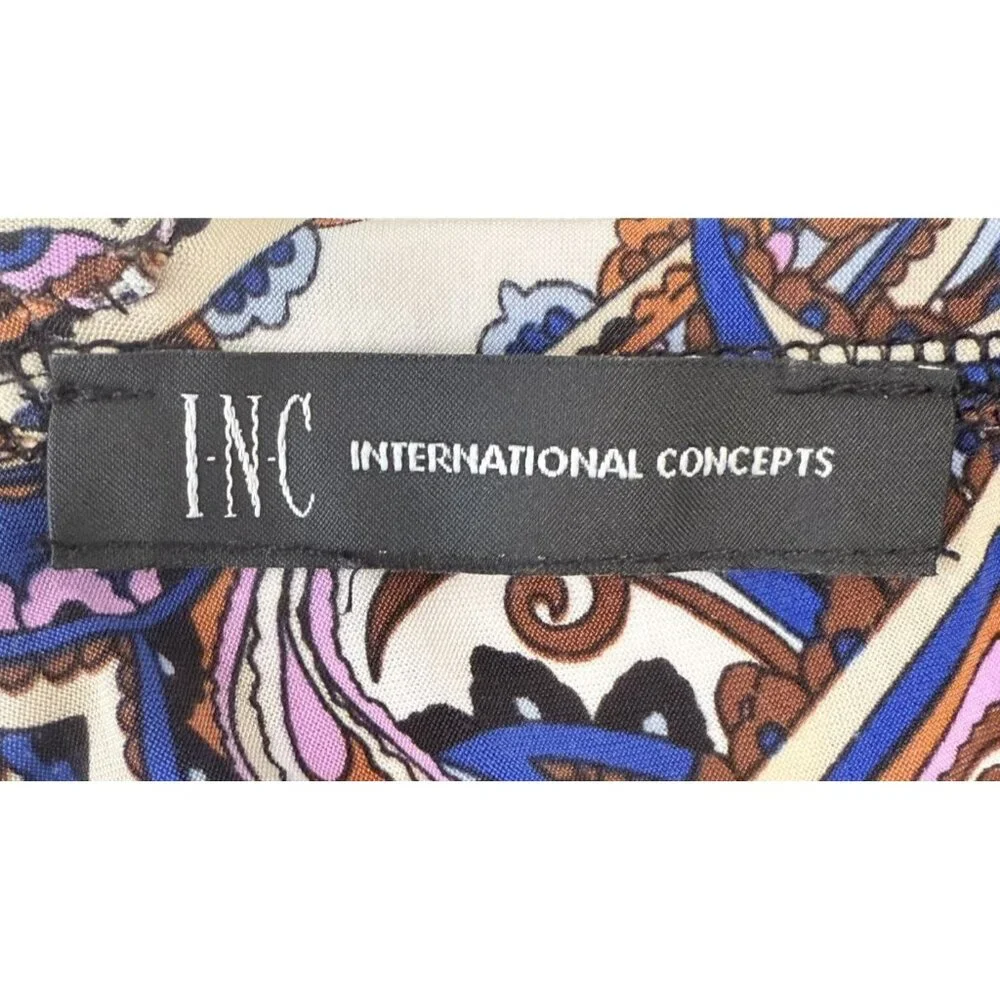 INC International Concepts Womens REtro Boho Wedding Maxi Dress Resort Halter M - Picture 5 of 5